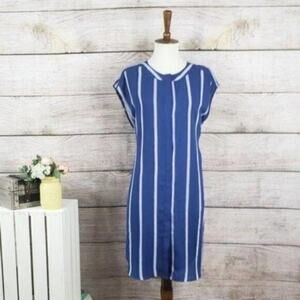 BB Dakota Women’s Striped Button Down Shirt Dress Size‎ M Medium